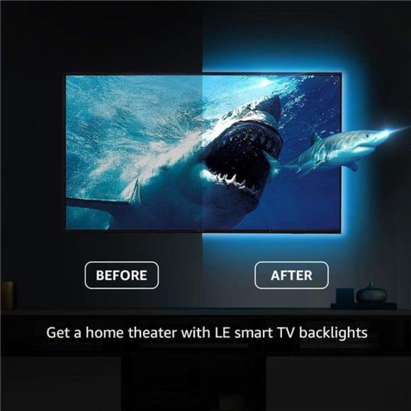 LED Strip Lights for TV,6.56Ft RGB Color Changing TV Backlights with Remote - Picture 3 of 6